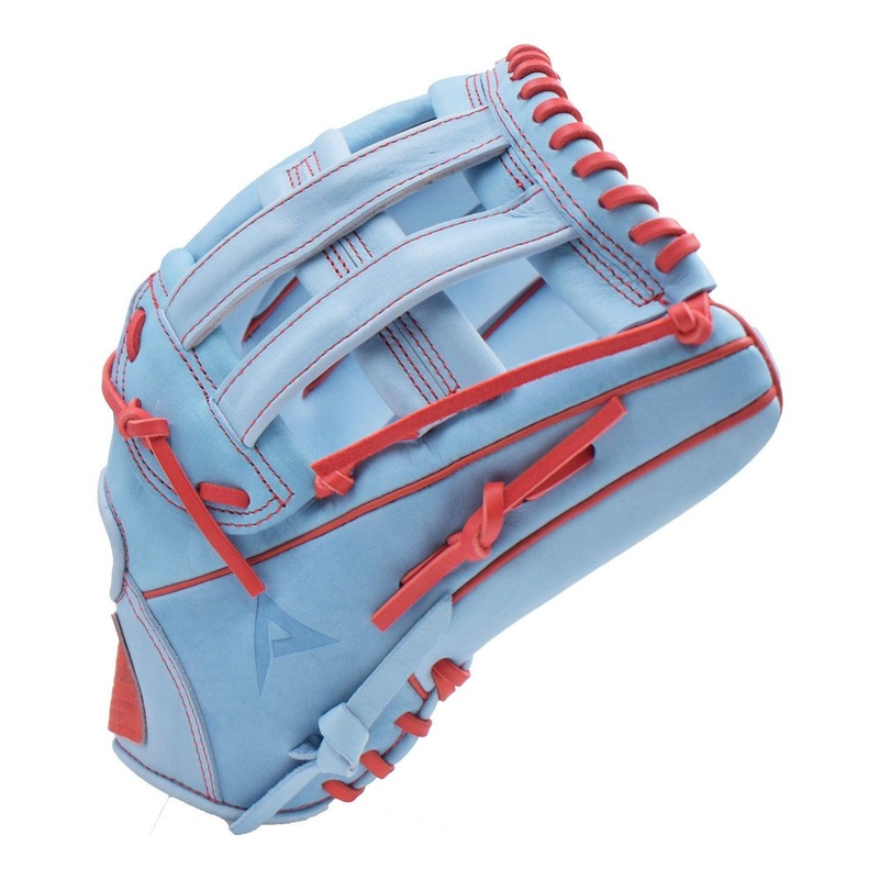 Anarchy Kip Leather Premium Softball Fielding Glove – AFG001 (Carolina/Red)