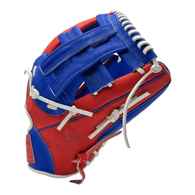 Anarchy Kip Leather Premium Softball Fielding Glove – AFG002 (Red/Royal)