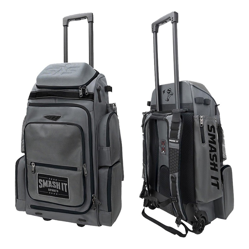 2025 Smash Ops Lil Guerrilla Hybrid Roller/Bat Pack Bag – Charcoal/Black