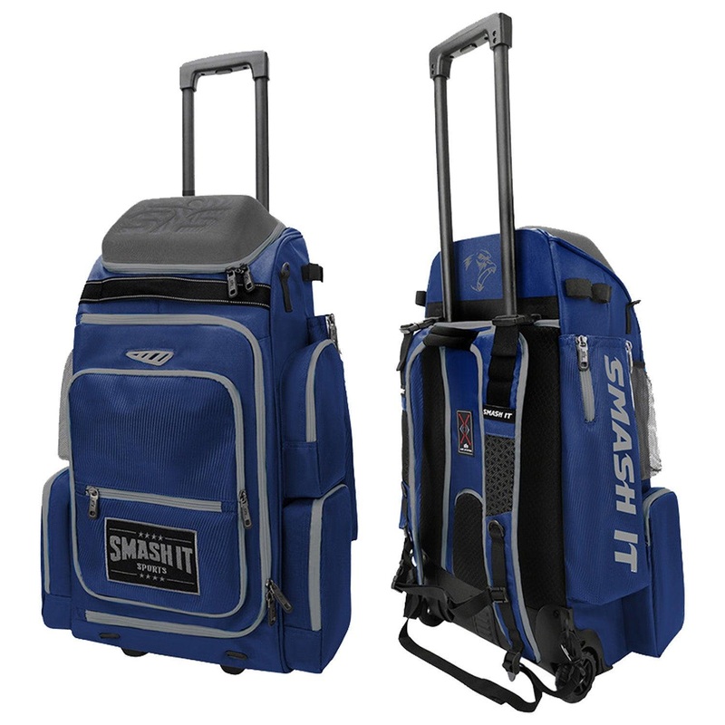 2025 Smash Ops Lil Guerrilla Hybrid Roller/Bat Pack Bag – Navy/Grey