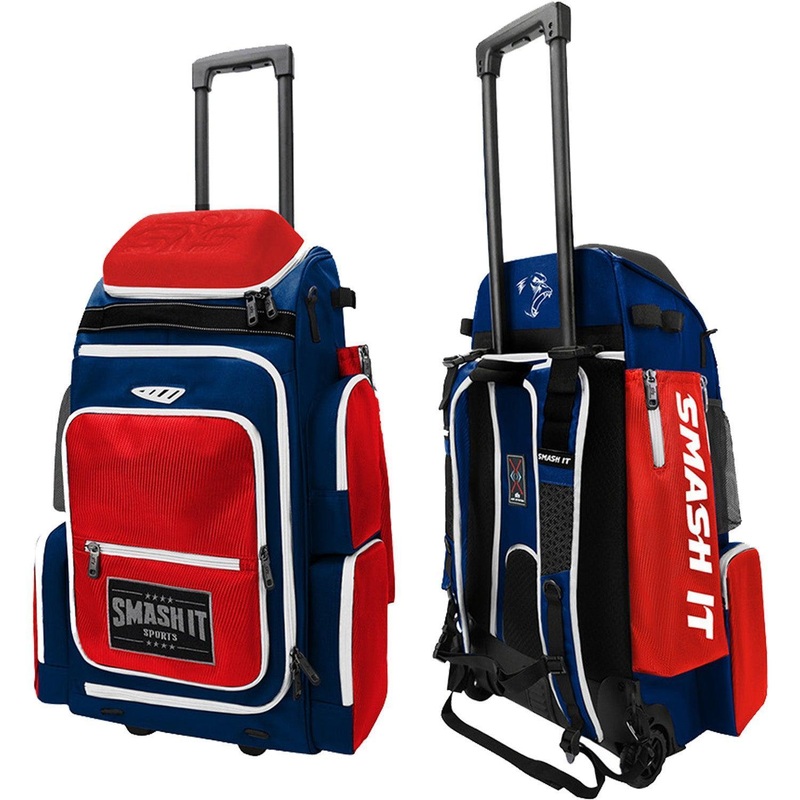2025 Smash Ops Lil Guerrilla Hybrid Roller/Bat Pack Bag – Red/Navy