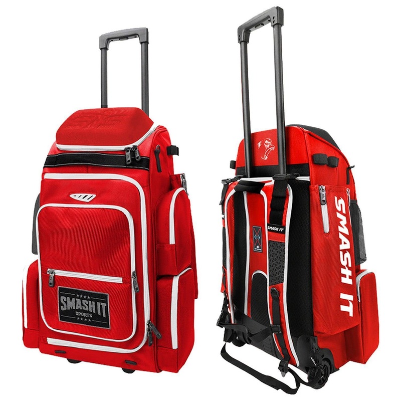 2025 Smash Ops Lil Guerrilla Hybrid Roller/Bat Pack Bag – Red/White