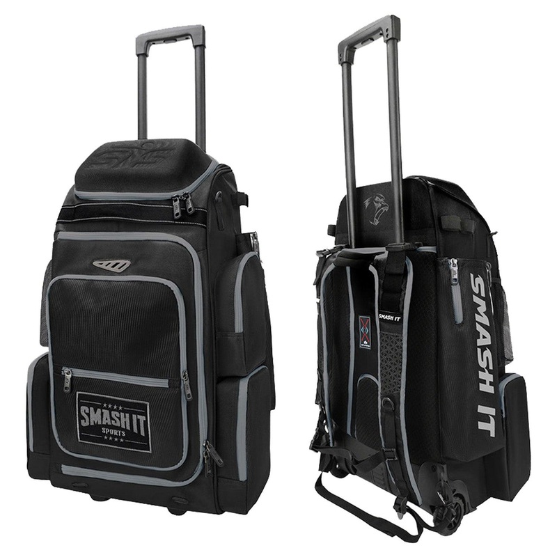 2025 Smash Ops Lil Guerrilla Hybrid Roller/Bat Pack Bag – Black/Charcoal
