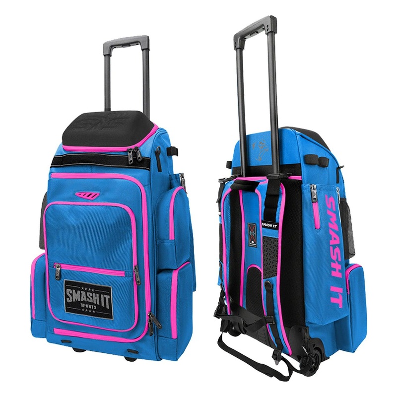 2025 Smash Ops Lil Guerrilla Hybrid Roller/Bat Pack Bag – Carolina/Pink