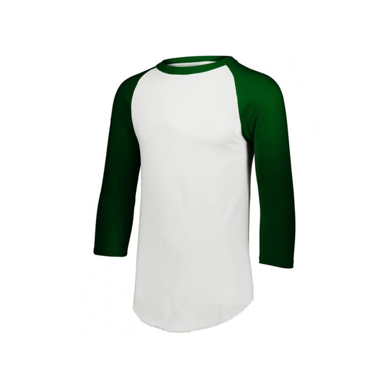 Honkbal Shirt – Heren – 3/4 mouw (Donkergroen)