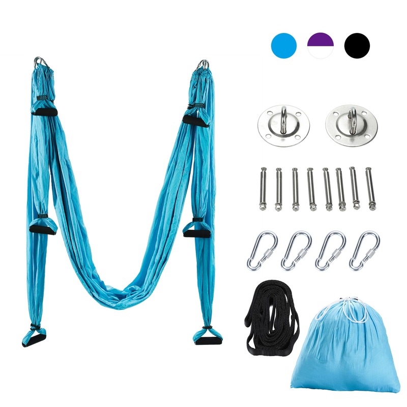 Aerial Yoga Swing – Yoga Hammock Set Sling Blue