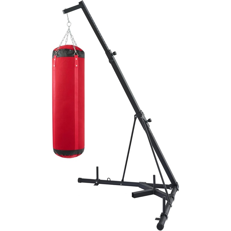 ZELUS Heavy Duty Freestanding Punching Bag Stand | Adjustable Height & Weighted Base for Home Workouts