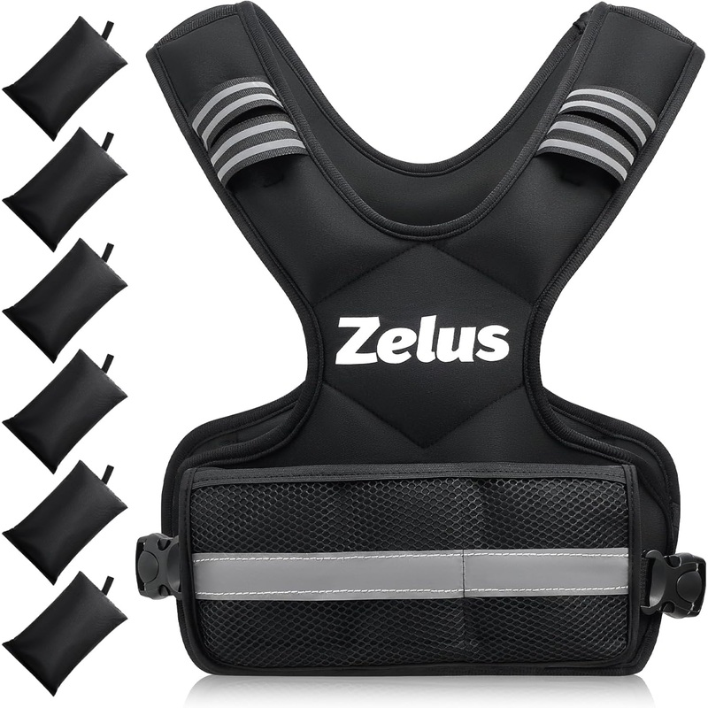 ZELUS Weighted Vest for Men & Women | Adjustable 432 lb Workout Weight for Home Fitness