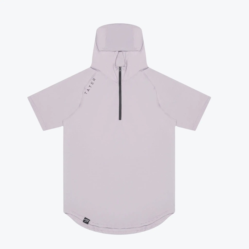 FUNDAMENTALS | 1/4 Zip S/S Hoodie | Cement