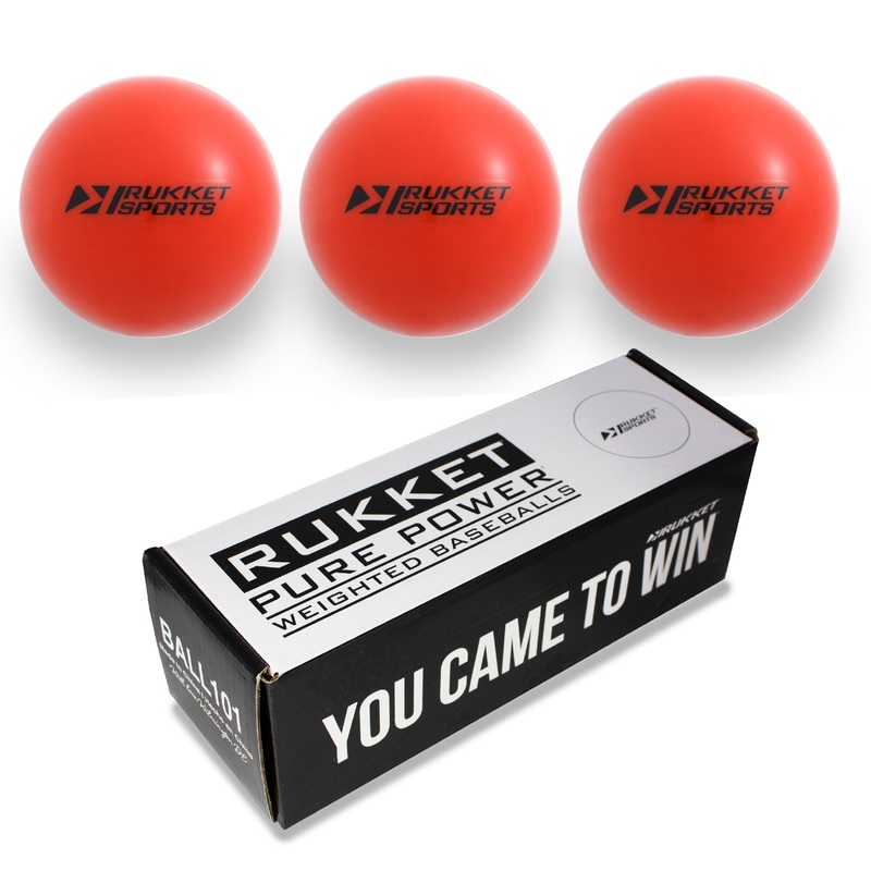 PUREPOWER Baseball / Softball Weighted Hitting & Pitching Training Balls (3 or 9 Pack)