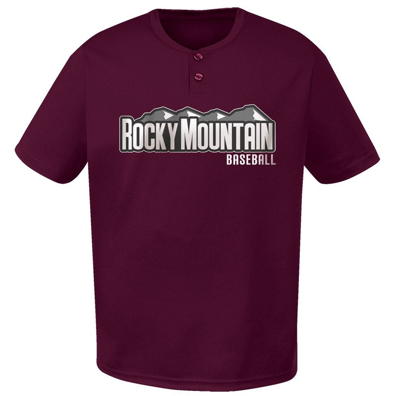 4001 Two-Button Performance Baseball Jersey ADULT