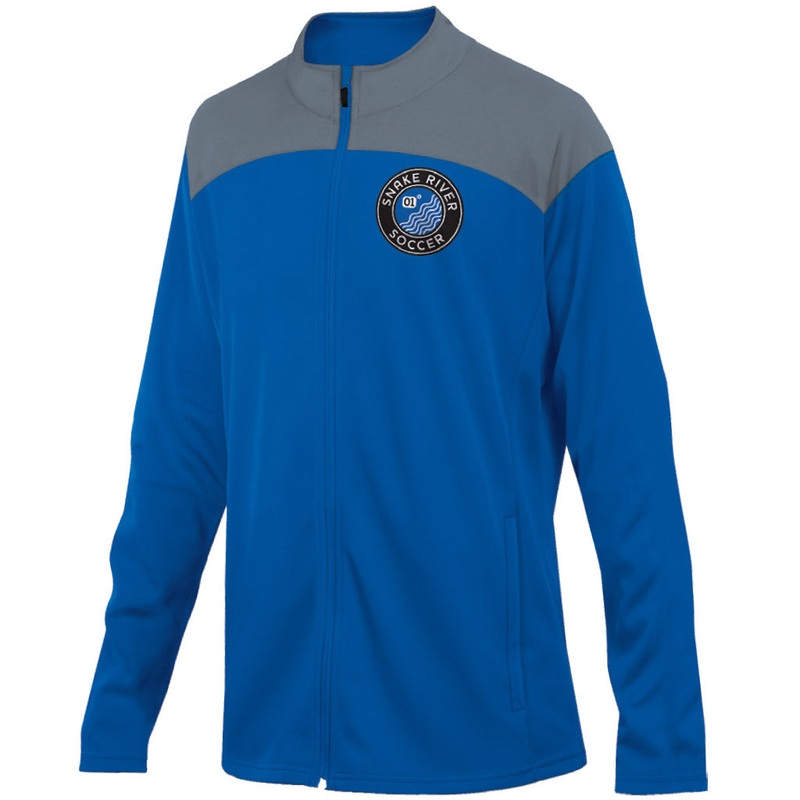 York Soccer Jacket 7521 ADULT|UNIVERSITY RED/CHARCOAL|ROYAL/CHARCOAL|NAVY/CHARCOAL|CHARCOAL/BLACK|BLACK/CHARCOAL|ADULT LARGE|ADULT MEDIUM|ADULT SMALL|ADULT X-LARGE|ADULT XX-LARGE