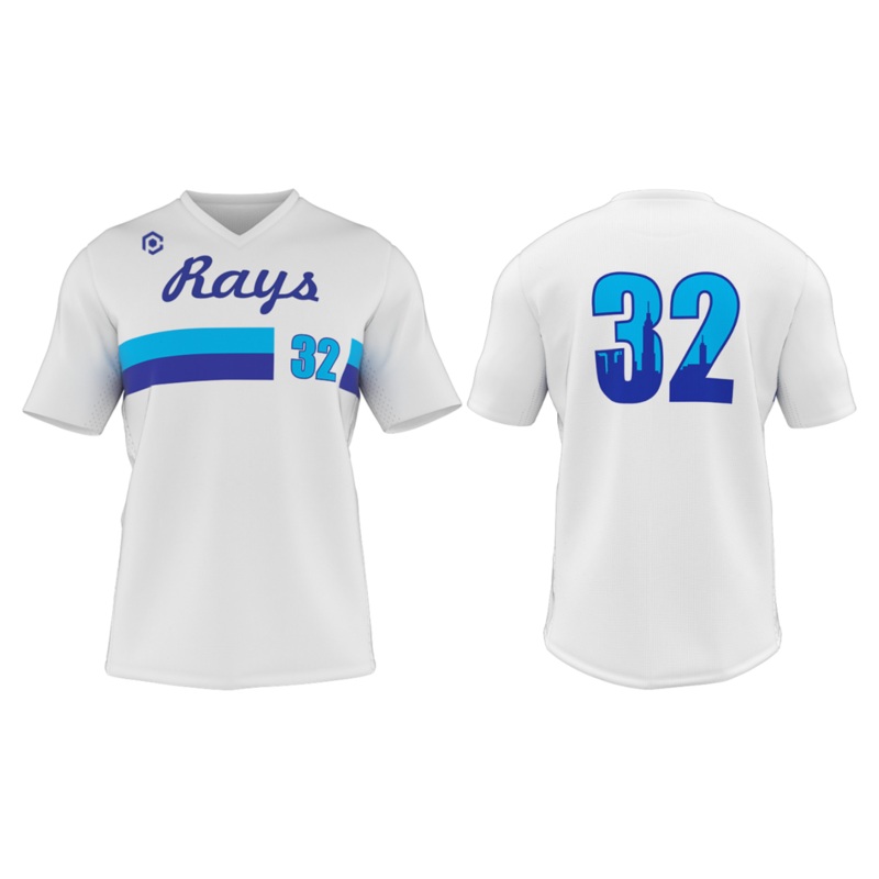FIELDER’S CHOICE V-NECK BASEBALL JERSEY