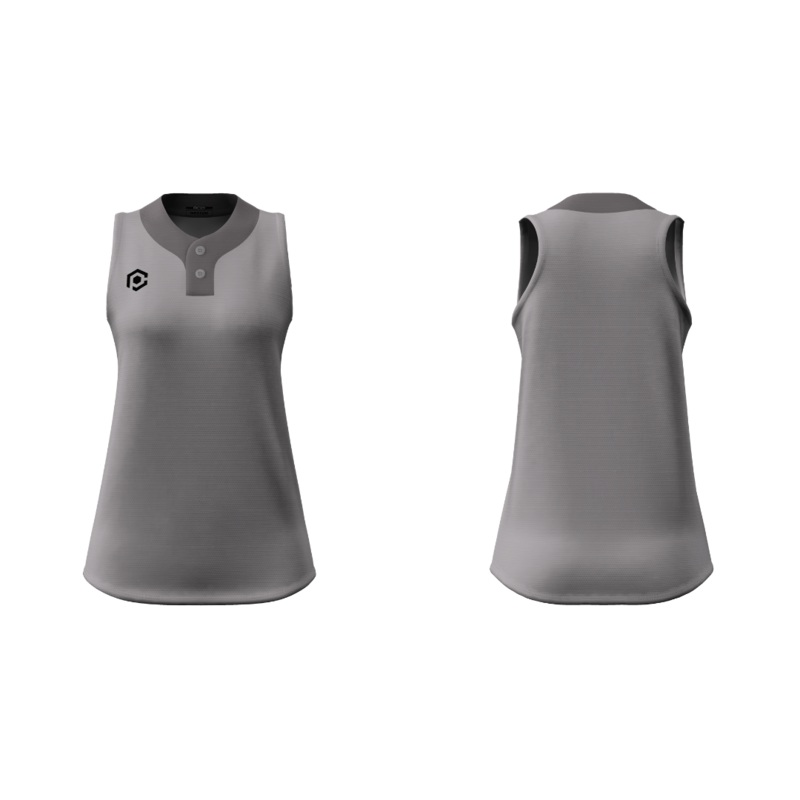 RALLY PRO SLEEVELESS 2-BUTTON SOFTBALL JERSEY