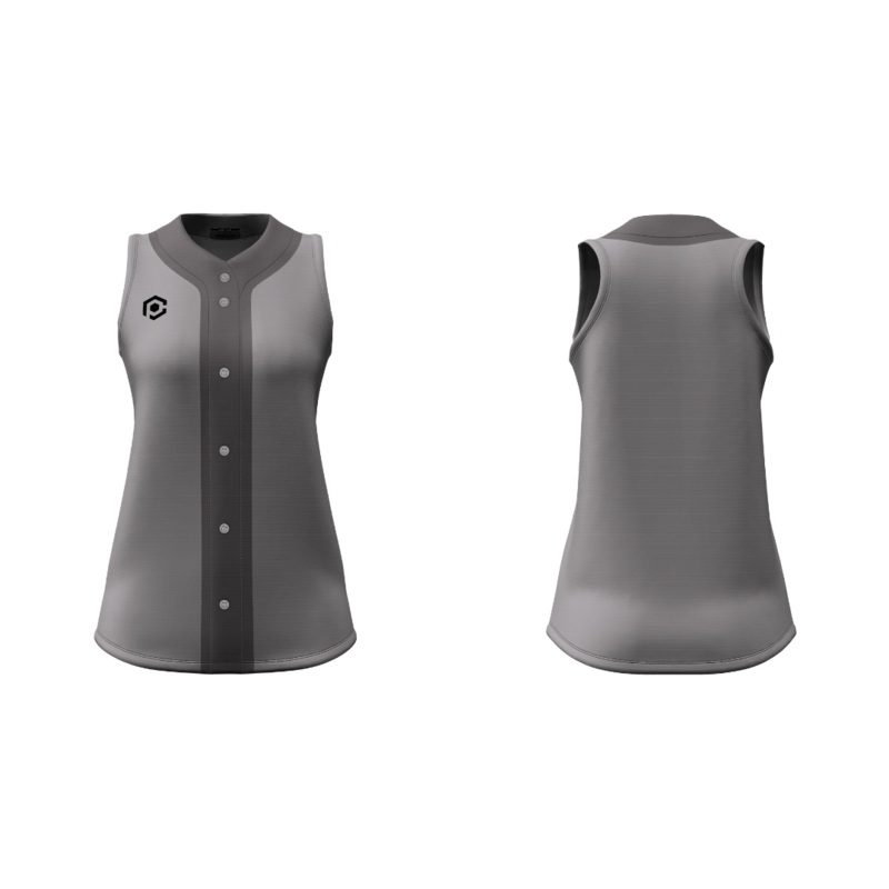 RALLY PRO SLEEVELESS FULL-BUTTON SOFTBALL JERSEY