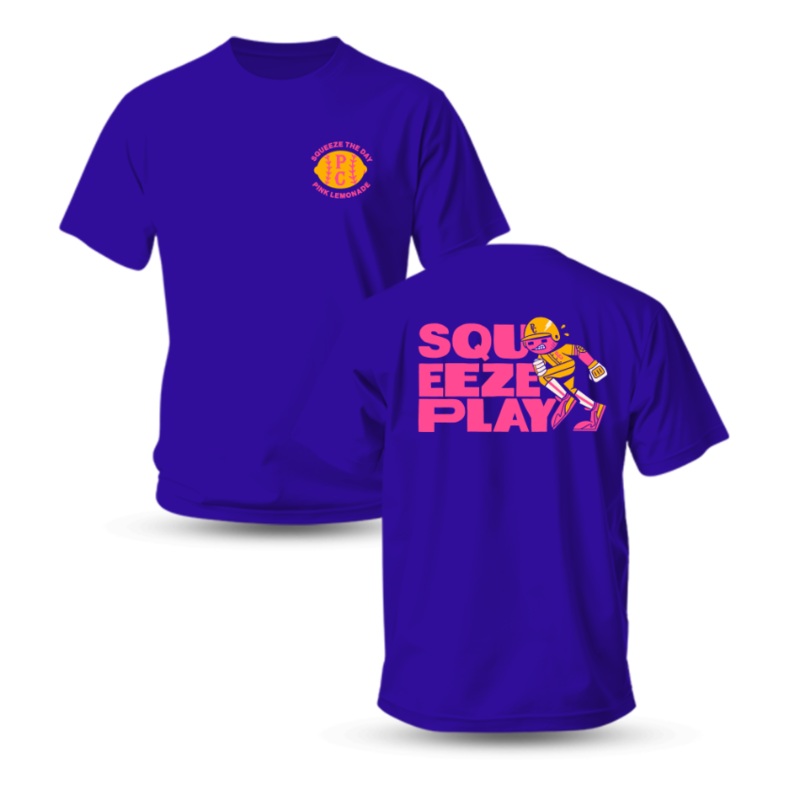 Blurple Running Tee|Youth Small|Youth Medium|Youth Large|Youth XL|Adult Small|Adult Medium|Adult Large|Adult XL|Adult XXL