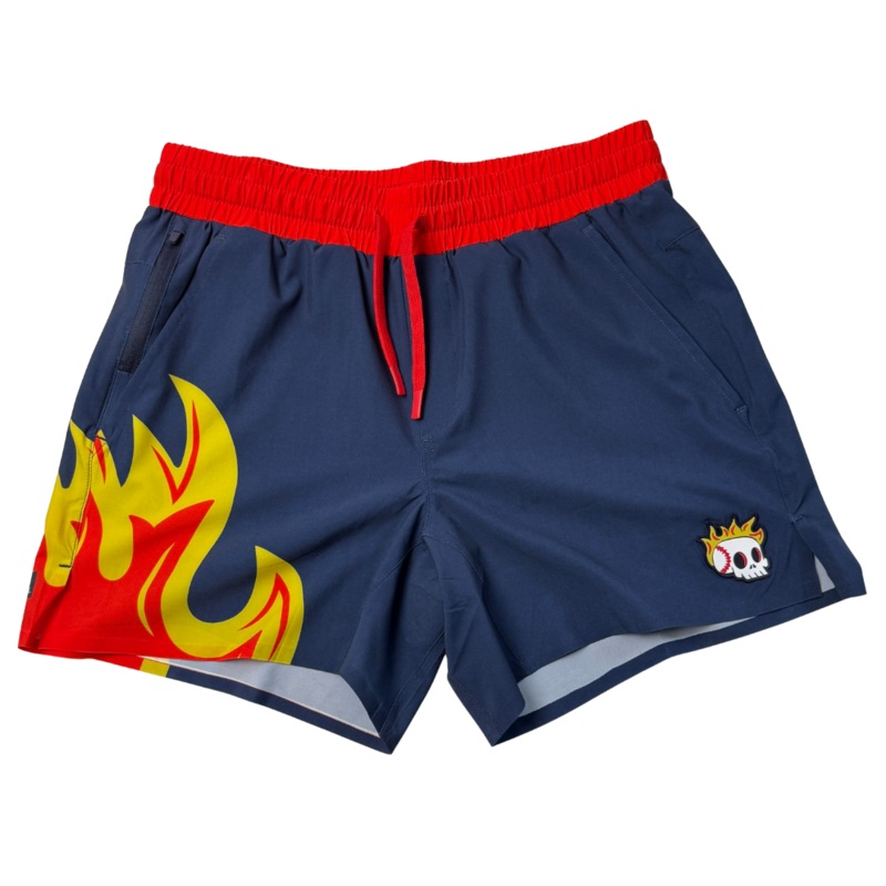 En Fuego Navy Shorts|Youth Small|Youth Medium|Youth Large|Youth XL|Adult Small|Adult Medium|Adult Large|Adult XL|Adult XXL