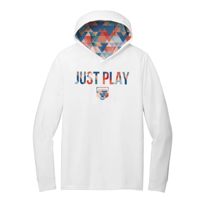 Just Play Long Sleeve Hoodie|Youth Medium|Youth Large|Youth XL|Adult Small|Adult Medium|Adult Large|Adult XL|Adult XXL