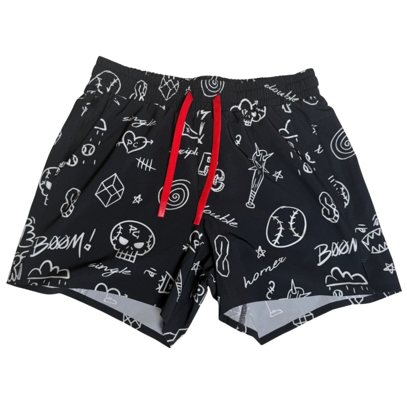 Black Doodle Shorts|Youth Small|Youth Medium|Youth Large|Youth XL|Adult Small|Adult Medium|Adult Large|Adult XL|Adult XXL