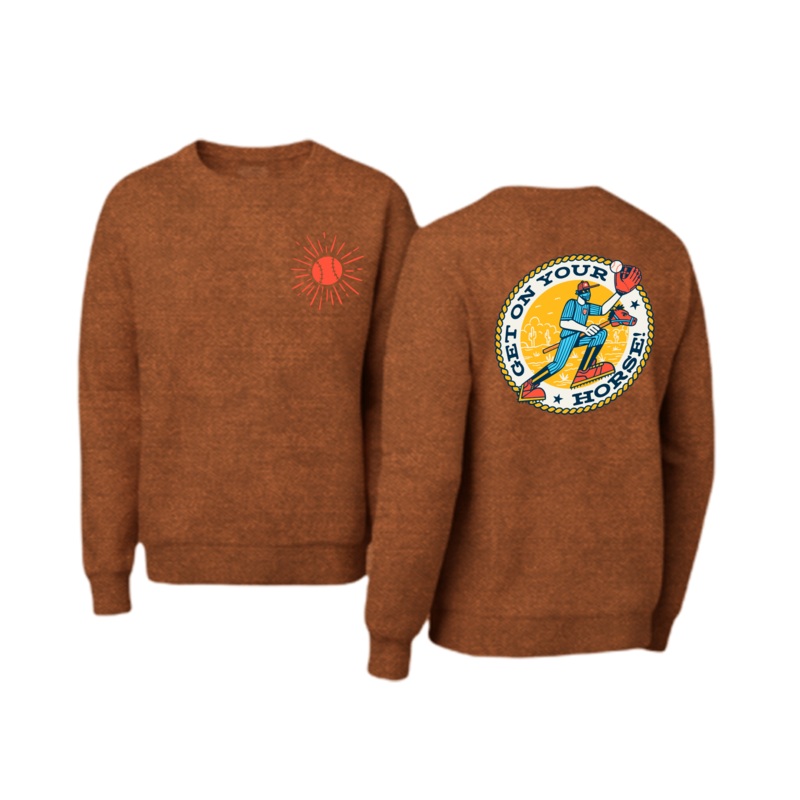 Rawhide Crewneck|Youth Small|Youth Medium|Youth Large|Youth XL|Adult Small|Adult Medium|Adult Large|Adult XL|Adult XXL
