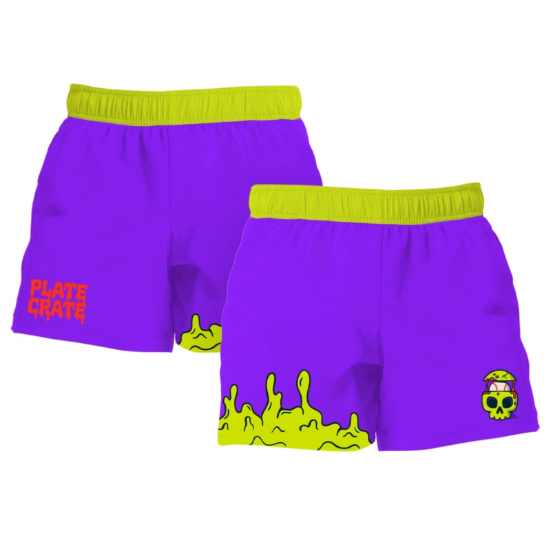 Zombie Purple Shorts|Youth Small|Youth Medium|Youth Large|Youth XL|Adult Small|Adult Medium|Adult Large|Adult XL|Adult XXL