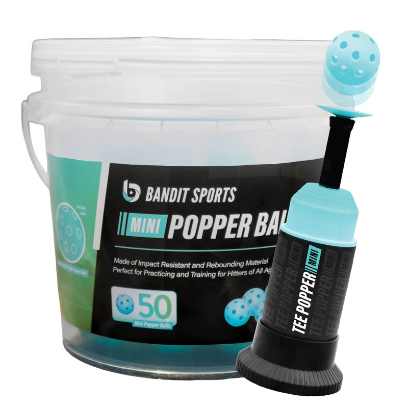 Tee Popper Mini + 50 Ball Bucket Bundle