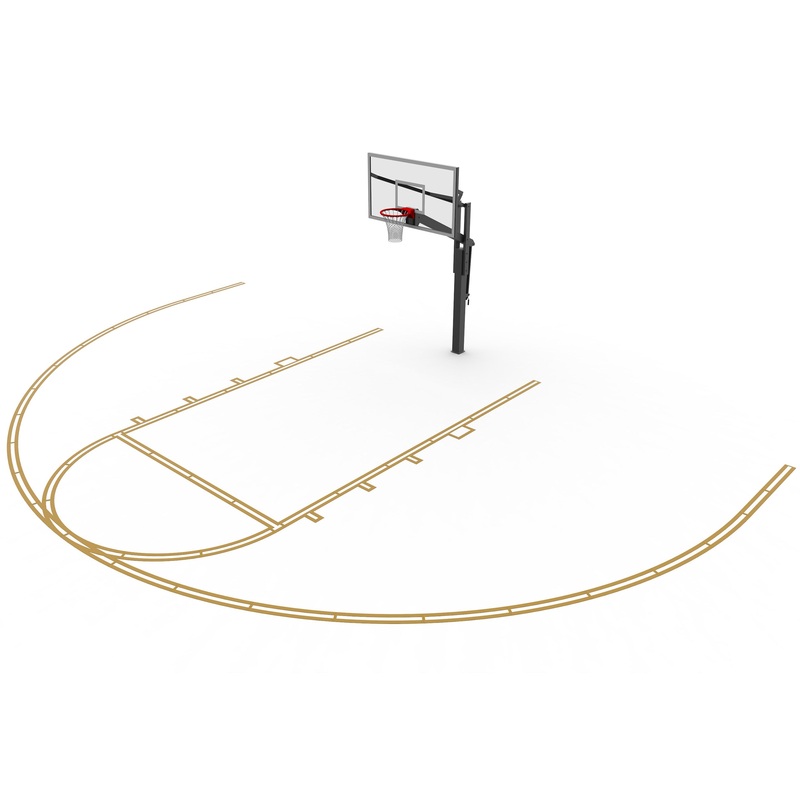 The Original Murray Sporting Goods Basketball Court Marking Stencil Kit 1.0