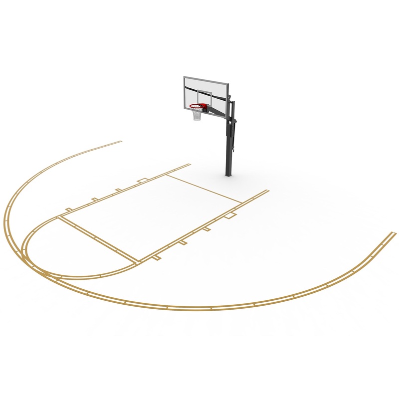 Murray Sporting Goods Basketball Court Marking Stencil Kit