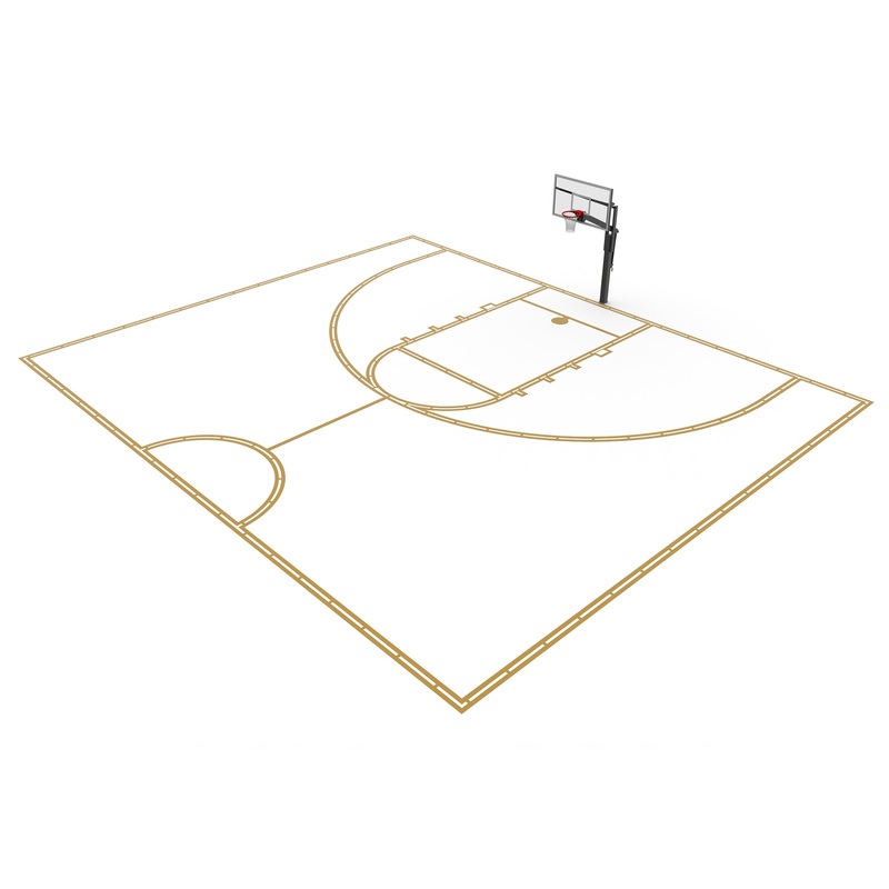 Murray Sporting Goods Full/Half Court Basketball Court Marking Kit