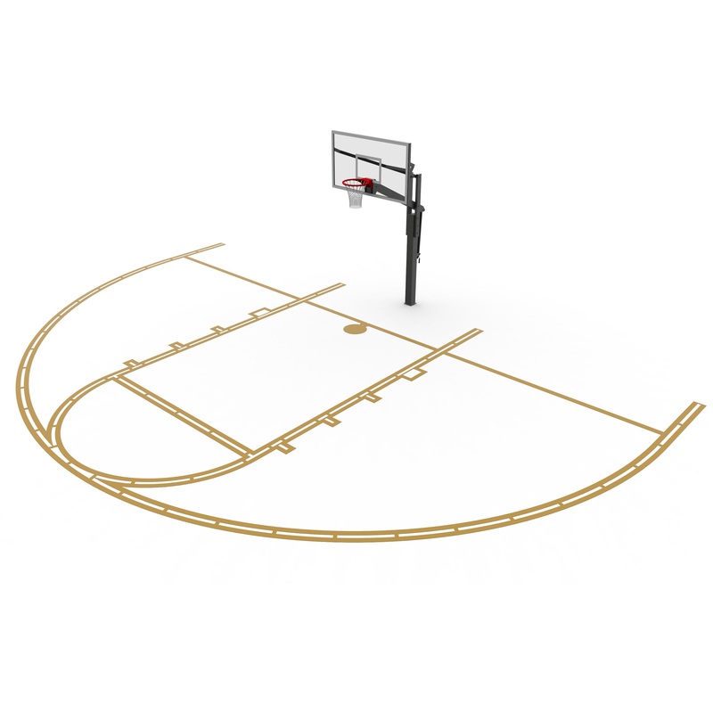 Murray Sporting Goods Premium Basketball Court Marking Stencil Kit