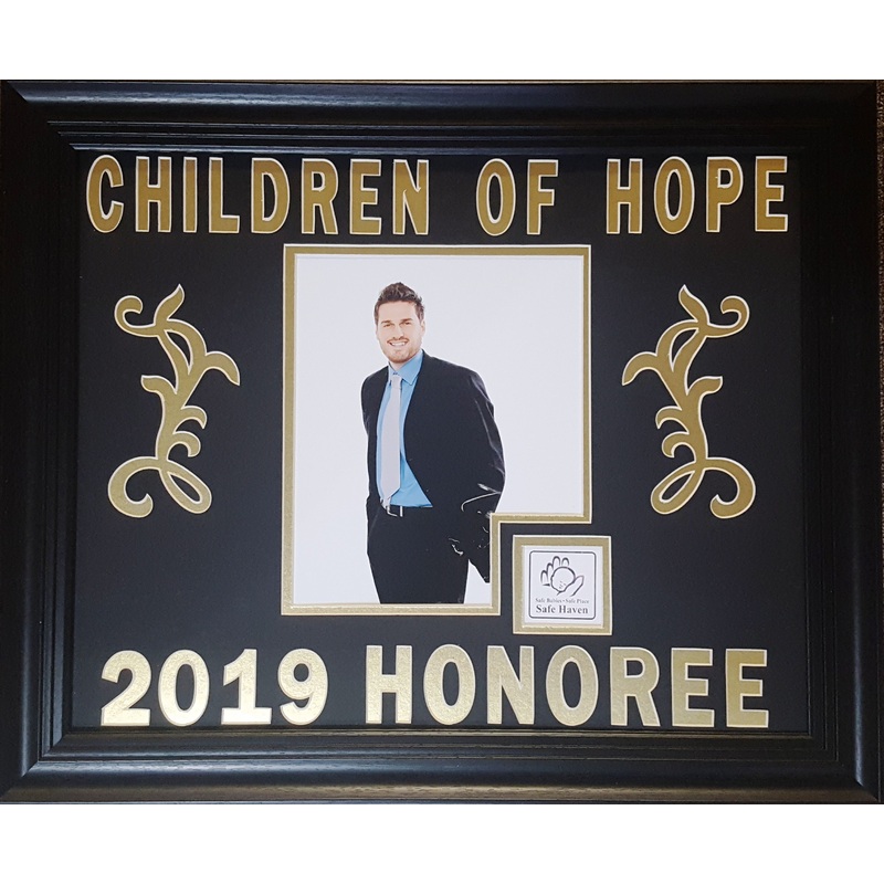 Customized Award with 8 x 10 photo & logo