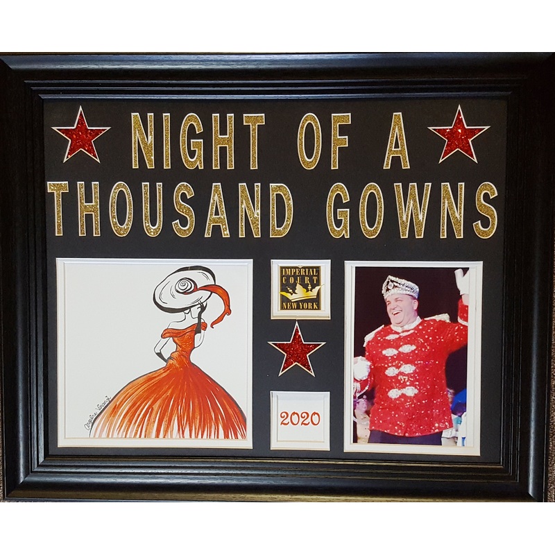 Imperial Court Framed Double Panel Collage