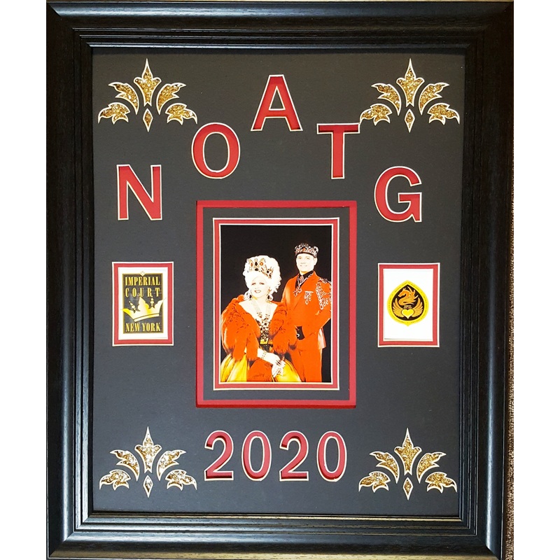 Imperial Court Framed Single Panel Showcase