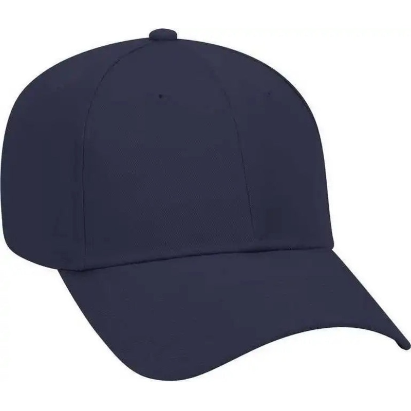 OTTO 19-061 Cotton Twill Low Profile Pro Style Cap with Fabric Adjustable Hook – Navy