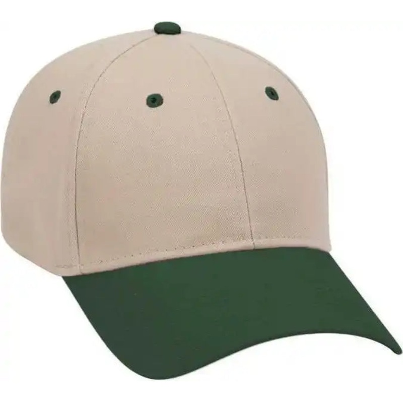 OTTO 19-503 Brushed Cotton Twill Low Profile Pro Style Cap with Full Buckram – Dark Green Khaki