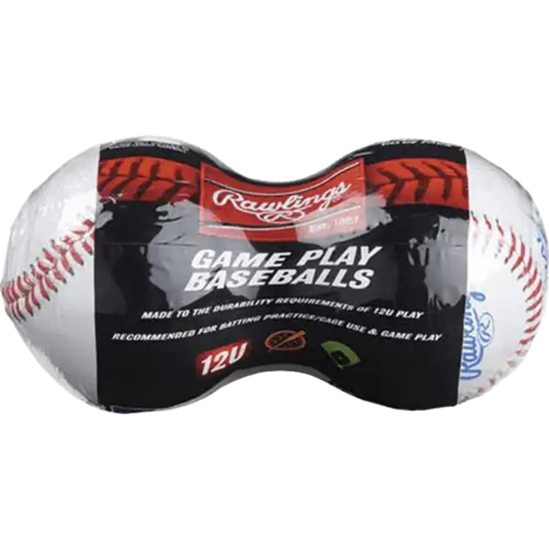 Rawlings 12U League Play Baseballs 2-Ball Pack