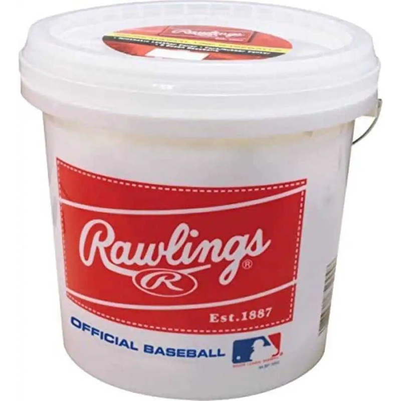 Rawlings 24 R8U Game Baseballs with Bucket – 2 dozen