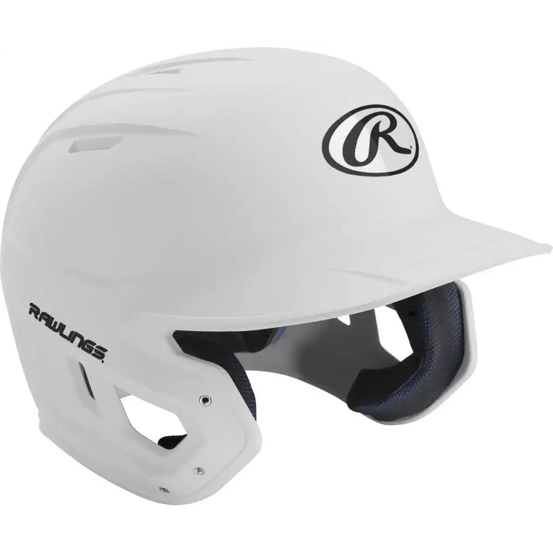 Rawlings Mach Matte Color Batting Helmet – White