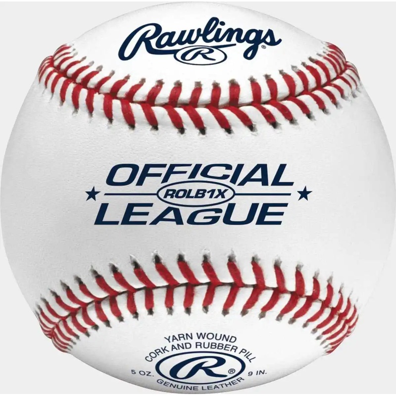 Rawlings Official League Competition Grade Practice Baseballs – 1 dozen