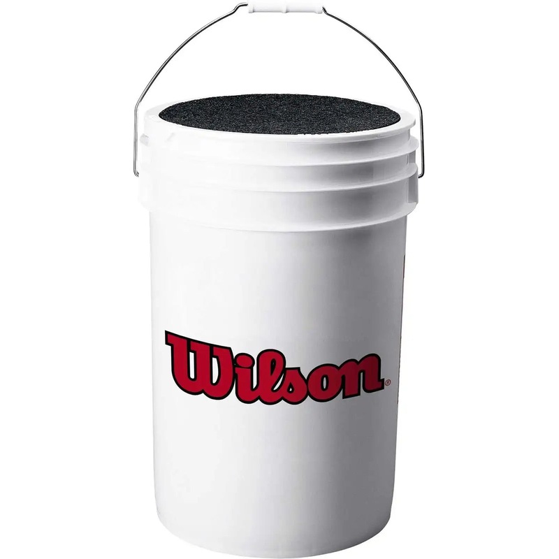 Wilson Ball Bucket with Padded Lid A3948 – White