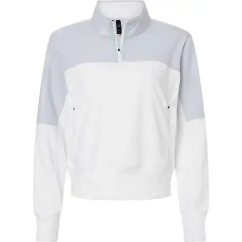 Adidas A601 Women’s Fleece Quarter-Zip Pullover – Halo Blue