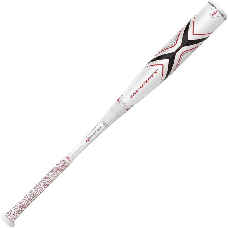 Easton 2019 Ghost (-10) Sr League 2 5/8 Bat – White Black
