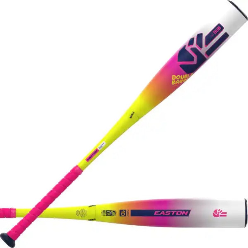 Easton 2026 The  Dub (-10) USSSA Bat EUT6DUB10 – Yellow Pink White