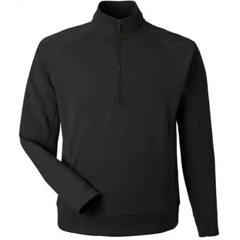 J. America 8751 Apex Fleece Quarter-Zip Sweatshirt – Black