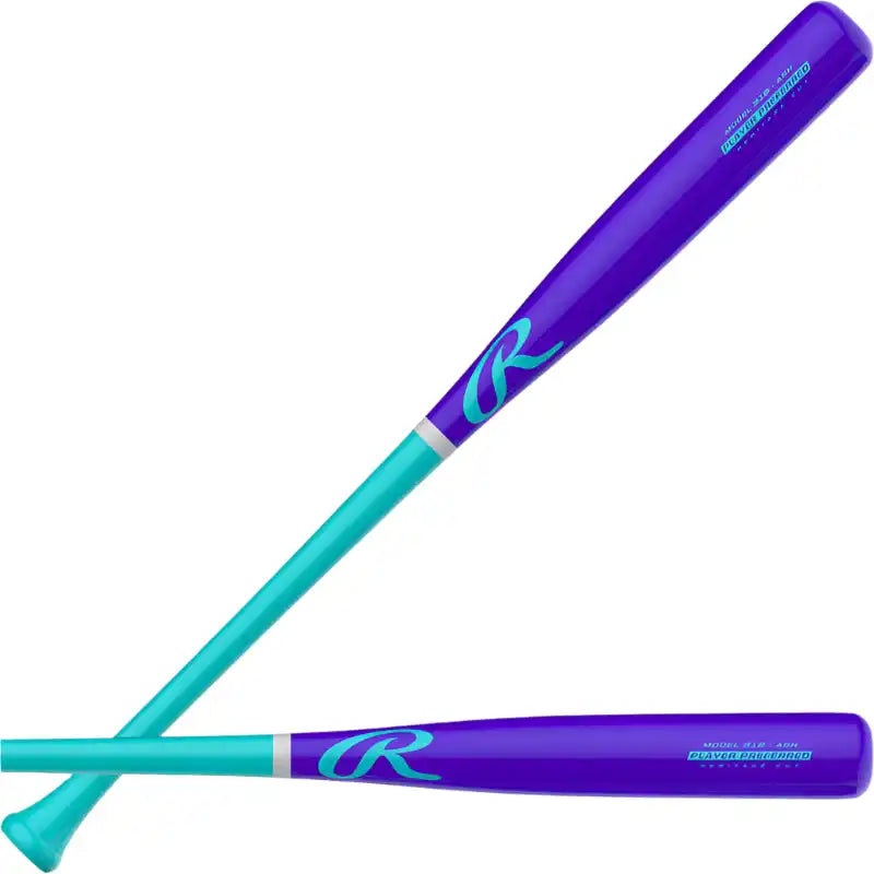 Rawlings Player Preferred 318 Ash Wood Bat – Green Purple