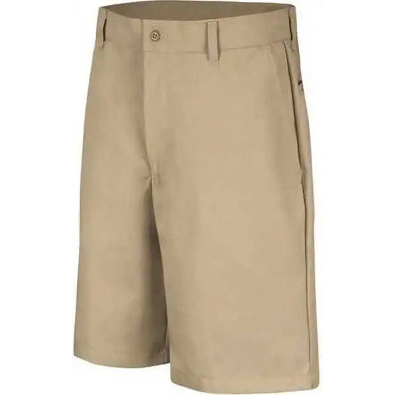 Red Kap PC26EXT Cotton Casual Plain Front Shorts – Extended Sizes – Khaki