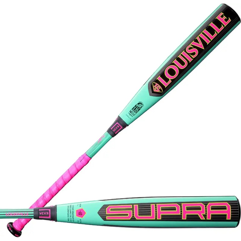 Louisville Slugger 2026 SUPRA (-10) USSSA 2 3/4 Bat WBL4118010 –  Mint Green Pink