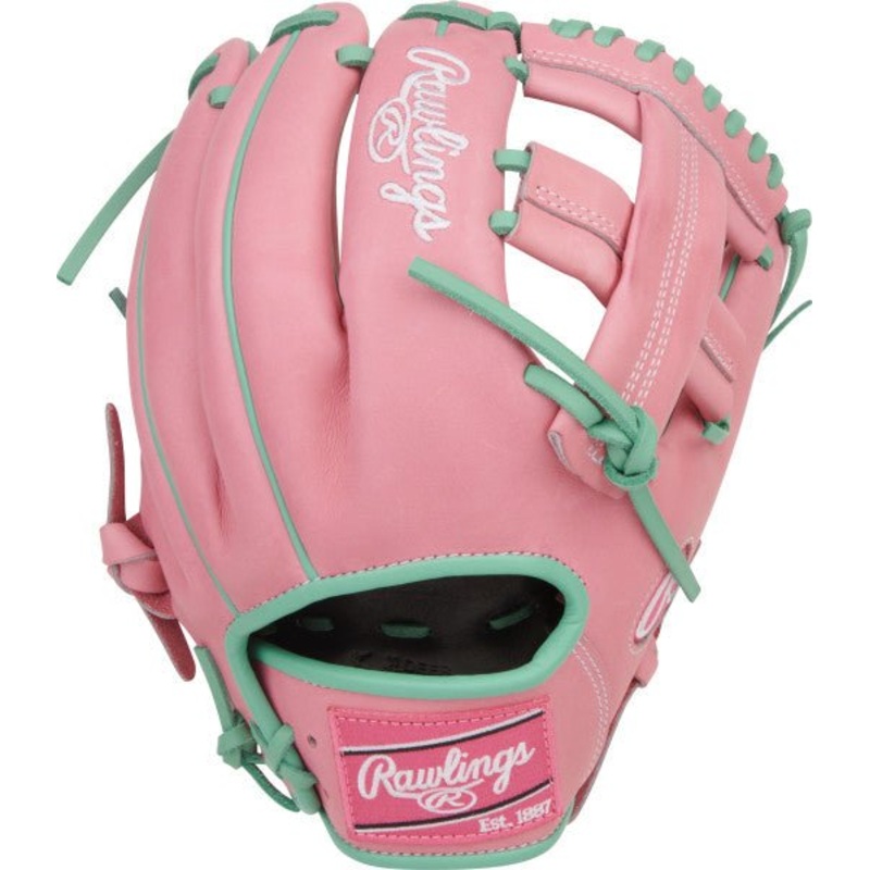 Rawlings Heart of the Hide 11.75 Infield Baseball Glove PROR205-1PM – Pink Mint