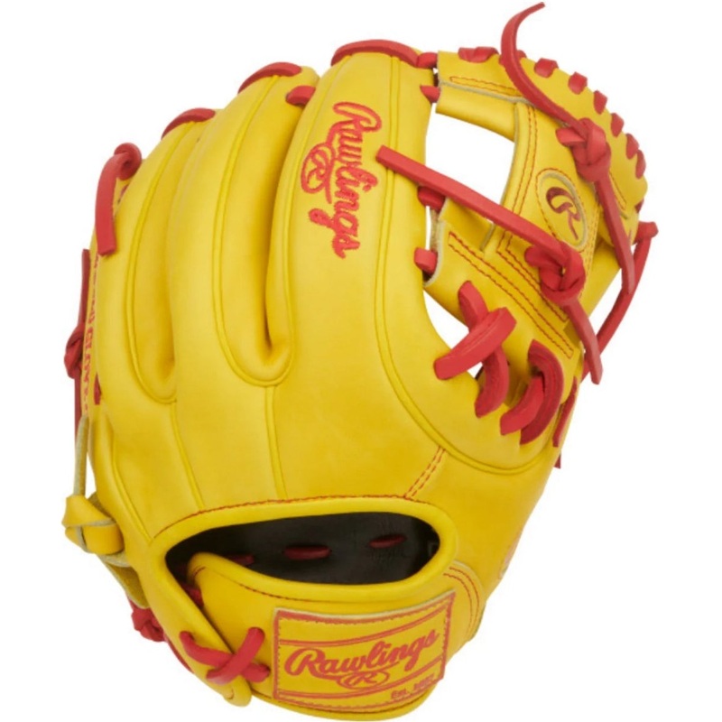 Rawlings Heart of the Hide PROR314U-2Y 11.50 Infield Baseball Glove – Yellow Scarlet