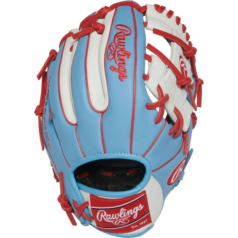 Rawlings Select Pro Lite Correa 10.50 Youth Infield Glove SPL105CCCB – Columbia Blue White Red